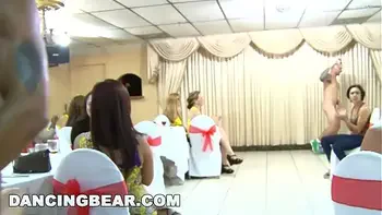 DANCING BEAR - Bachelorette Party With Big Dick Male Strippers, CFNM Style!