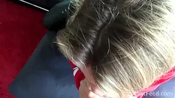 Fucking this incredible blonde MILF in my hotel room