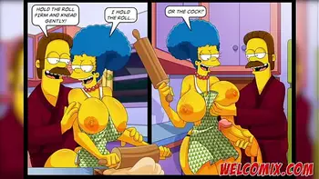 Flandis Fucking The Simptoons Hotties! Pepperoni pizza! The Simptoons