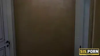 SIS.PORN. Excited girl masturbates and catches stepbrother filming her