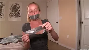 Tiny Redhead Alyssa Hart Duct Tape Gagged In Three Hot Gag Fetish Videos