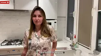 Hot stepmom decided to help her stepson finish. - Your cock has grown !!!