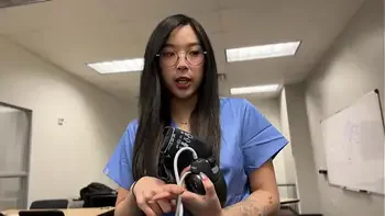 Creepy Doctor Convinces Young Medical Intern Korean Girl to Fuck to Get Ahead