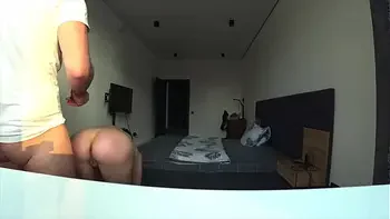 Wife Cheating. Husband Is On A Business Trip And Wife Fucks Her Neighbor In All Holes. Real