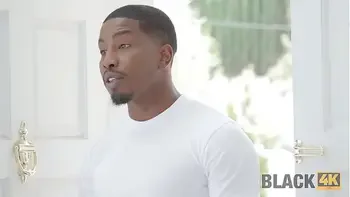 BLACK4K. Stunner seduces black handyman while her hubby is at work