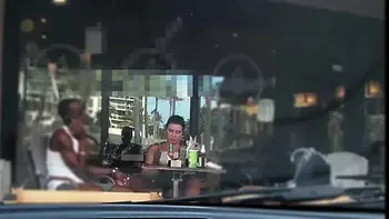 Cheating Wife #4 Part 3 - Hubby films me outside a cafe Upskirt Flashing and having an Interracial affair with a Black Man!!!