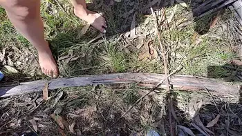 Fucking my friend's mom in a forest outdoor