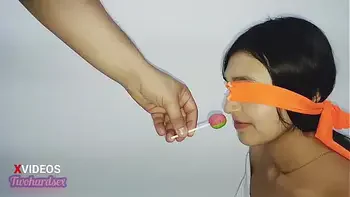 I cheat on my stepsister in a game of flavors and in the end she ends up getting a cock in her mouth and cum all over her face