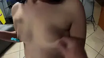 Dirty slut drinks mixed piss while getting nipple punishment