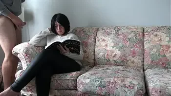 My horny perverted stepson always masturbates in front of me