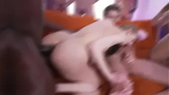 Mega Hard 9vs1 with skinny 19yo teen Sasha Paige !