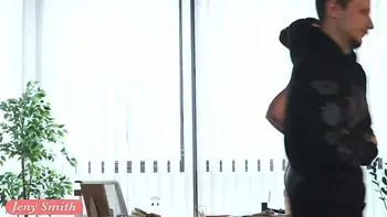 My Employee. Jeny Smith teases a guy and got naked in office
