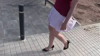 My Hot Wife getting naked outside! Compil' !