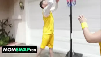 Basketball Game With Slut Stepmoms Leads To A Foursome Fuckfest Orgy - MomSwap