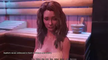 A Wife And StepMother (AWAM) #16 - Sauna with Vicky - Animation, Porn games, Adult games