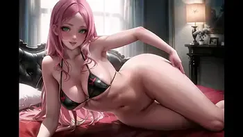 Sexy Anime Girls With Bikini Showing Ass and Pussy (with pussy masturbation ASMR sound!) Uncensored Hentai