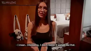 Hot brunette get massive cumshot