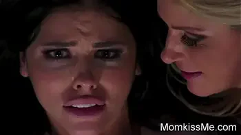 Hot girl get fingered at night by stepmom