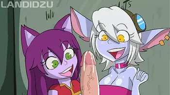 Yordles in the glory hole by Landidzu