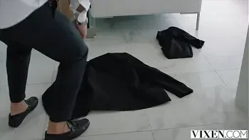 VIXEN Bombshell Blonde Ada caught masterbating by her boss