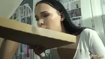 Incredible hardcore pussy fucking on old young threesome