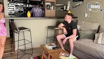 Married woman being unfaithful in front of her husband with a giant 24 cm cock - Sara Blonde - Cofla part 1