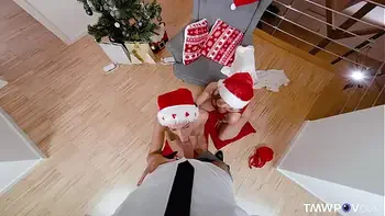 TmwPOV.com - Mia Trejsi & Mina - Your dick is our Christmas gift
