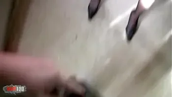 Skinny french blonde MILF fucked in the ass for money in the wharehouse