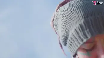 Tattooed girl with pierced pussy gets ANAL fucked outdoors