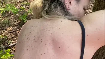While walking in the woods Luna can't wait to enjoy his big cock in her ass