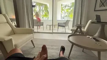 I caught my Roommate masturbating and i had to fuck her!