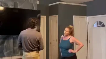 Danni Jones' Son's Friend Fixes Her House and Her Tight Milf Pussy