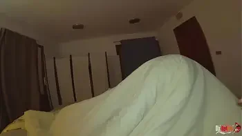 The stepmother mixed up the room and came to bed with her stepson, where she was fucked by mistake and swallowed his cum