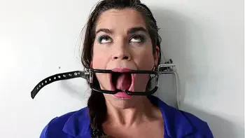 Extreme gag predicament - nailed to the wall