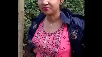Mangal in the jungle, she made her pussy red after fucking her stepsis in clear audio Voice