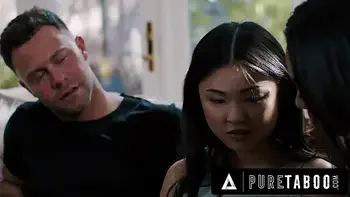 PURE TABOO Shocked Lulu Chu Discovers BDSM Sex Tape From Neighbors Seth Gamble & Kimmy Kimm