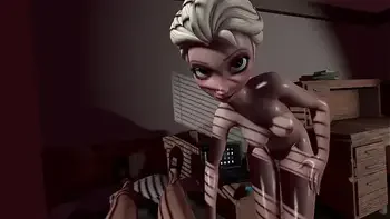 Porn cartoon with Elza l 3D SFM hentai without censorship