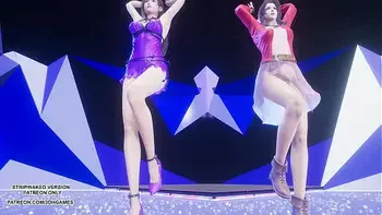 [MMD] TAEYEON - INVU Aerith Tifa Lockhart Hot Kpop Dance Final Fantasy Uncensored Hentai