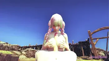 Kimetsu no Yaiba 3D - POV Mitsuri cunilinngus & Boojob