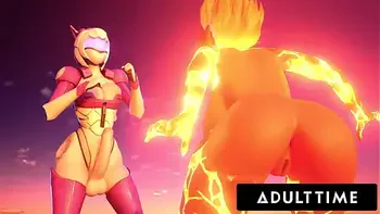 F.U.T.A. SENTAI SQUAD - Big Titty Futanari Femdoms Deliver FACIAL AND CREAMPIE With Big Dick Robots!