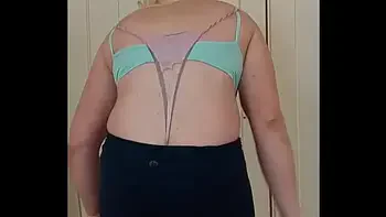 Funny thong hanging wedgie