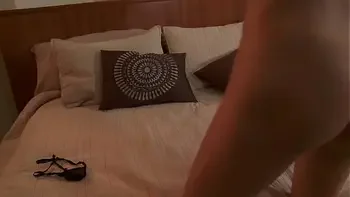 Milf brunette mom fuck with her boy at bed