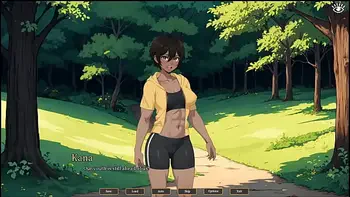 Tomboy Sex in forest [ HENTAI Game ] Ep.1 outdoor BLOWJOB while hiking with my GF