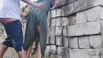 Horny Indonesian Wife Fucked Outdoors.