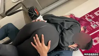 Hot Girl with Big Ass Fucked by 2 BBC in a Laundry room !!!