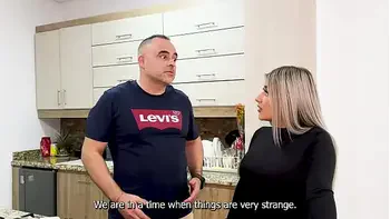 I discover my stepsister fucking my step daddy in the kitchen and we end up having a family threesome! Naty Delgado, Blaze Ranger and Xavi