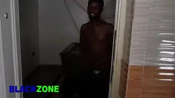 My step mom trying to cook in the kitchen