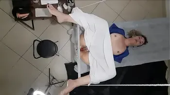 Patient goes to the gynecologist but gets horny and he cums in her.