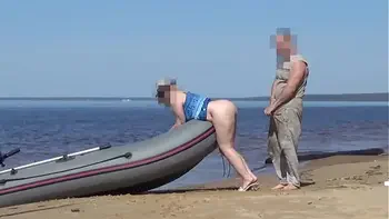 Lady Tourist and Boatman