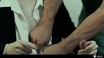 The Button Stops The Time - Nathan Undresses Hazel Moore, Fucks Her And Cums On Her Hairy Pussy